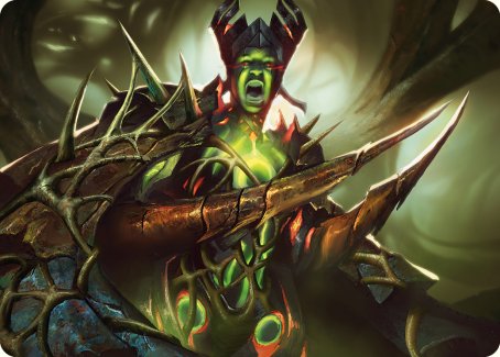 Maze's Mantle Art Card [Phyrexia: All Will Be One Art Series] | Local Legends