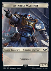 Astartes Warrior // Robot Double-sided Token (Surge Foil) [Universes Beyond: Warhammer 40,000 Tokens] | Golgari Games