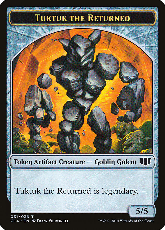 Daretti, Scrap Savant Emblem // Tuktuk the Returned Double-sided Token [Commander 2014 Tokens] | Golgari Games