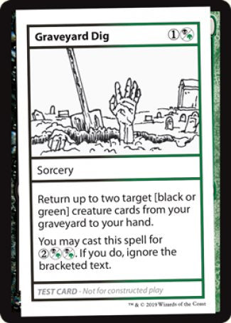 Graveyard Dig (2021 Edition) [Mystery Booster Playtest Cards] | Golgari Games