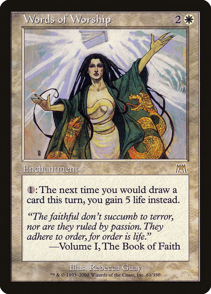 Words of Worship [Onslaught] | Golgari Games