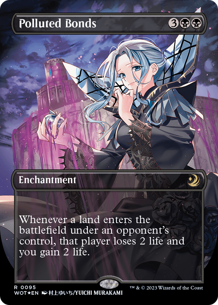 Polluted Bonds (Anime Borderless) (Confetti Foil) [Wilds of Eldraine: Enchanting Tales] | Local Legends