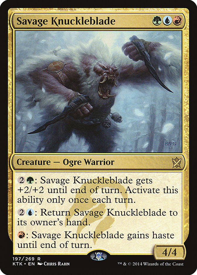 Savage Knuckleblade [Khans of Tarkir] | Golgari Games