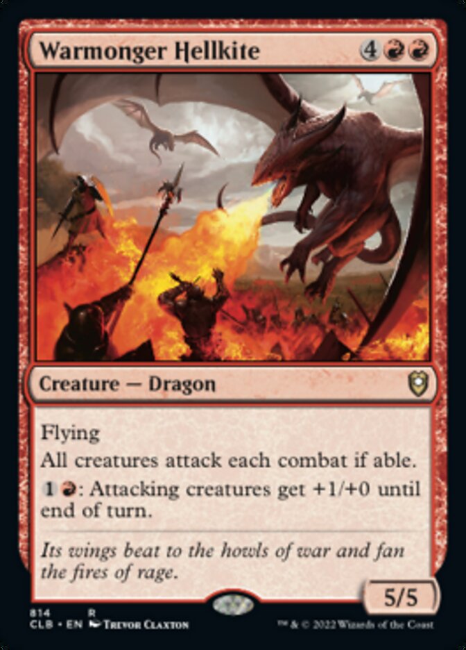 Warmonger Hellkite [Commander Legends: Battle for Baldur's Gate] | Local Legends
