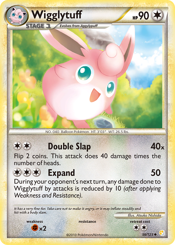 Wigglytuff (56/123) [HeartGold & SoulSilver: Base Set] | Golgari Games