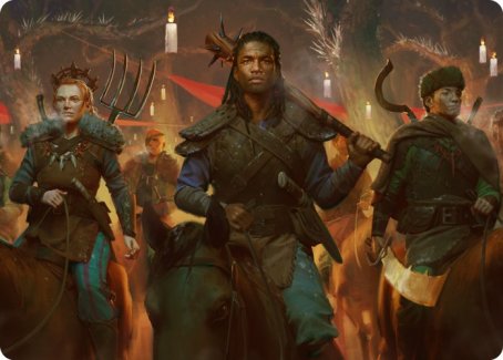 Candlelit Cavalry Art Card [Innistrad: Midnight Hunt Art Series] | Local Legends