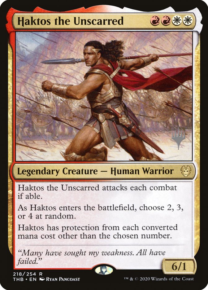 Haktos the Unscarred (Promo Pack) [Theros Beyond Death Promos] | Local Legends