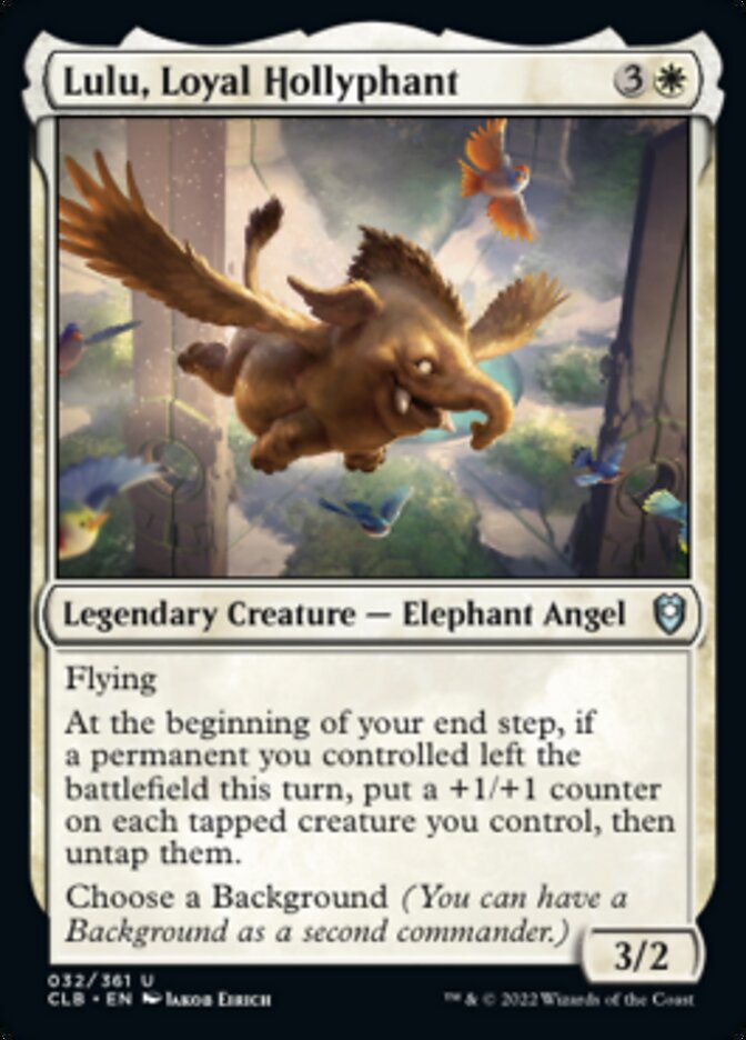 Lulu, Loyal Hollyphant [Commander Legends: Battle for Baldur's Gate] | Golgari Games