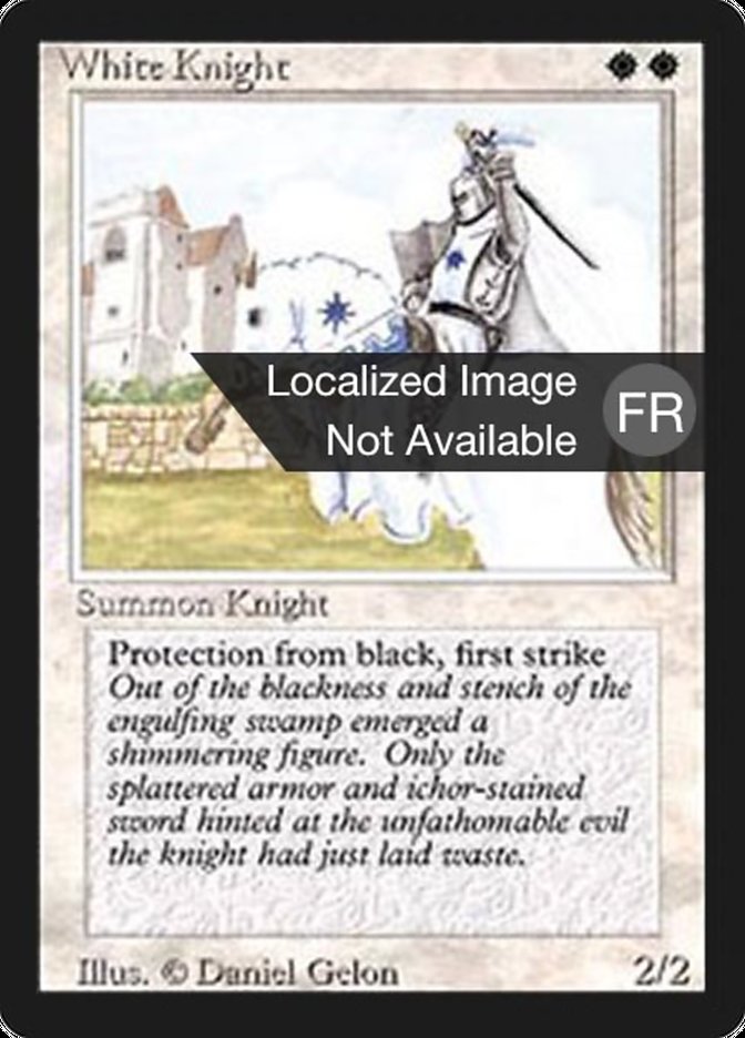 White Knight [Foreign Black Border] | Golgari Games