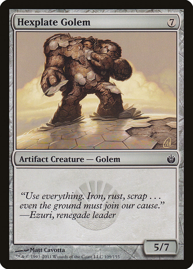 Hexplate Golem [Mirrodin Besieged] | Golgari Games