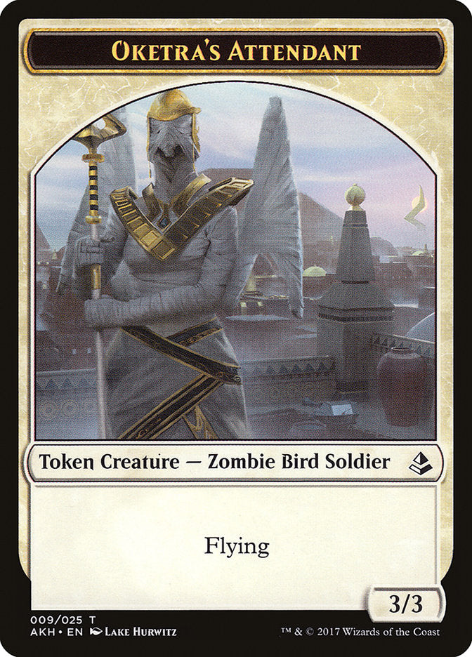 Oketra's Attendant // Beast Double-sided Token [Amonkhet Tokens] | Local Legends