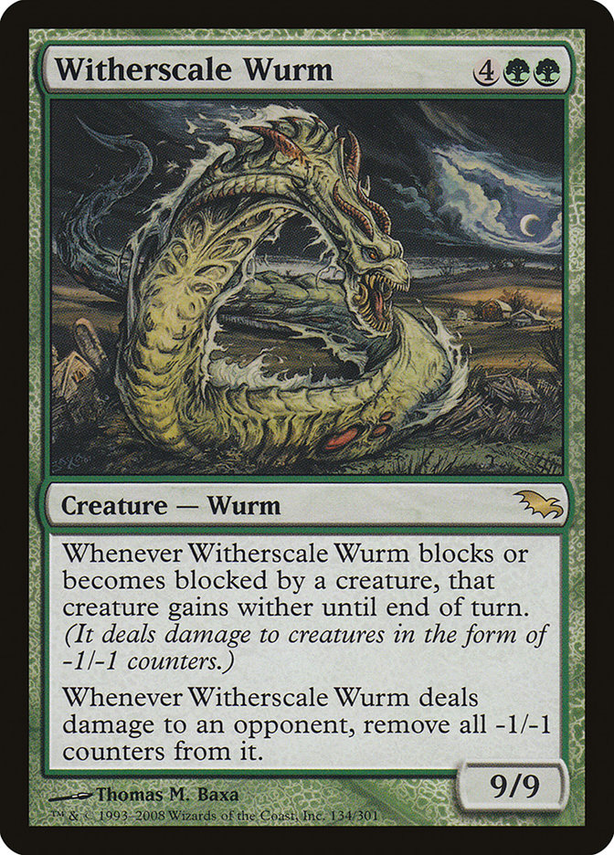 Witherscale Wurm [Shadowmoor] | Golgari Games