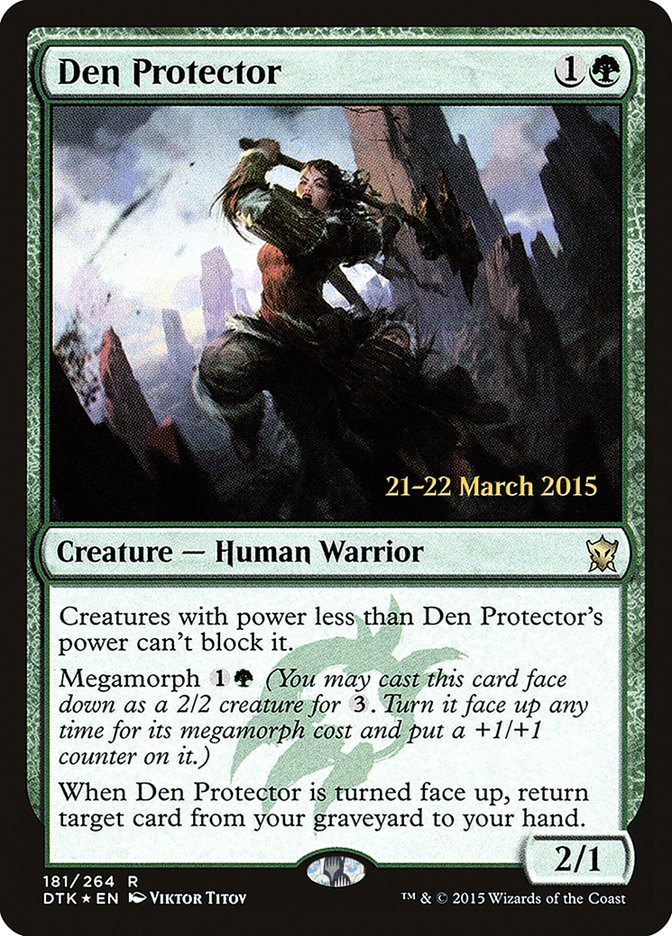 Den Protector [Dragons of Tarkir Prerelease Promos] | Golgari Games