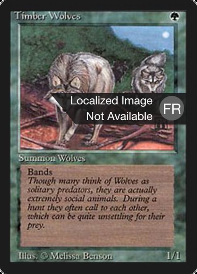 Timber Wolves [Foreign Black Border] | Golgari Games