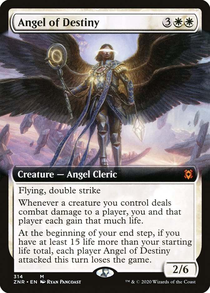 Angel of Destiny (Extended Art) [Zendikar Rising] | Golgari Games