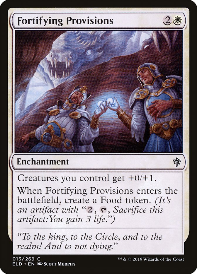 Fortifying Provisions [Throne of Eldraine] | Golgari Games