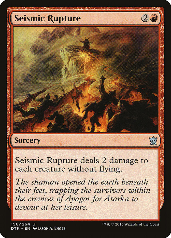 Seismic Rupture [Dragons of Tarkir] | Golgari Games