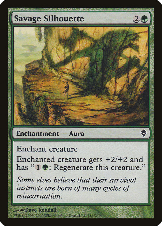 Savage Silhouette [Zendikar] | Local Legends