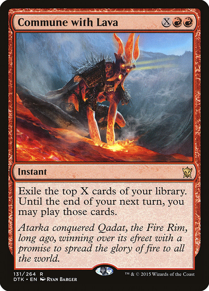 Commune with Lava [Dragons of Tarkir] | Golgari Games