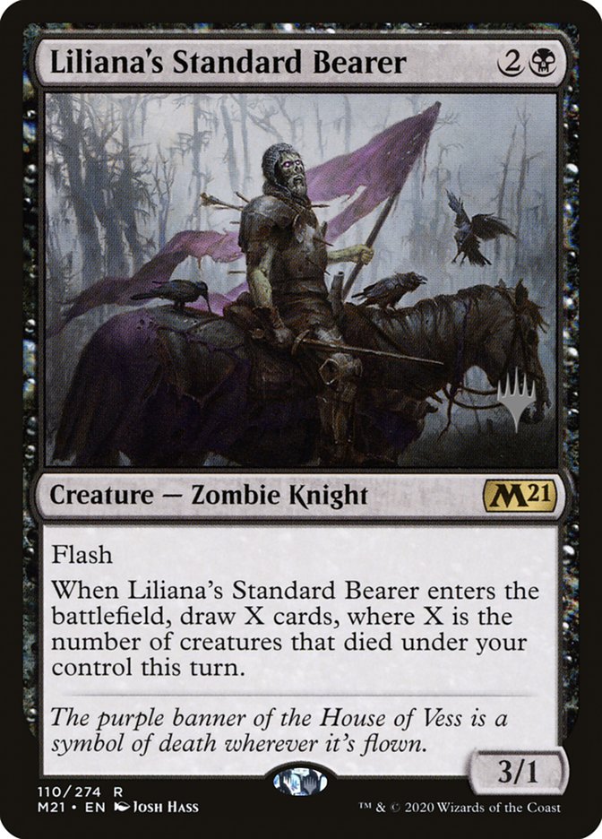 Liliana's Standard Bearer (Promo Pack) [Core Set 2021 Promos] | Golgari Games