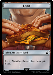 Alien Warrior // Food (0027) Double-Sided Token [Doctor Who Tokens] | Golgari Games