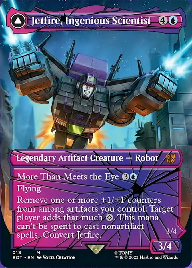 Jetfire, Ingenious Scientist // Jetfire, Air Guardian (Shattered Glass) [Universes Beyond: Transformers] | Golgari Games