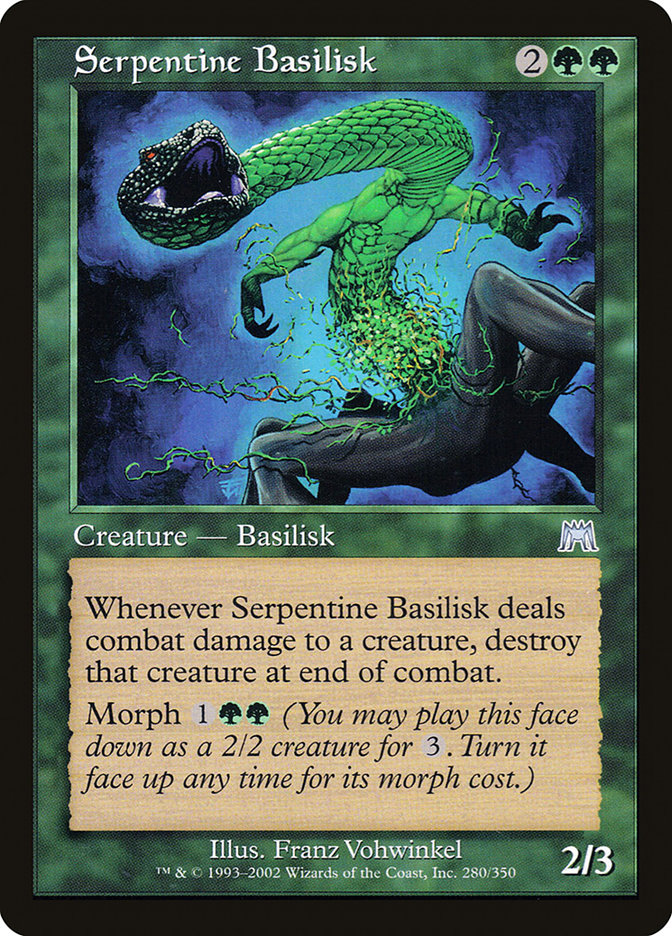 Serpentine Basilisk [Onslaught] | Golgari Games