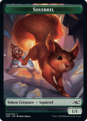 Squirrel // Treasure (013) Double-sided Token [Unfinity Tokens] | Golgari Games