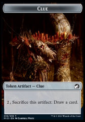 Clue // Bat Double-sided Token [Innistrad: Midnight Hunt Tokens] | Local Legends