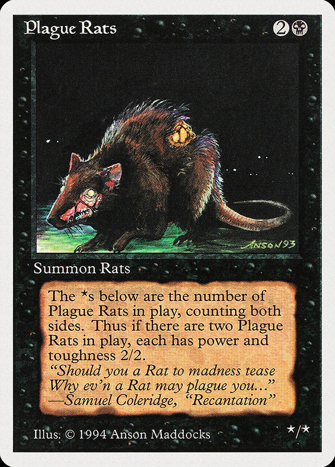 Plague Rats [Summer Magic / Edgar] | Golgari Games