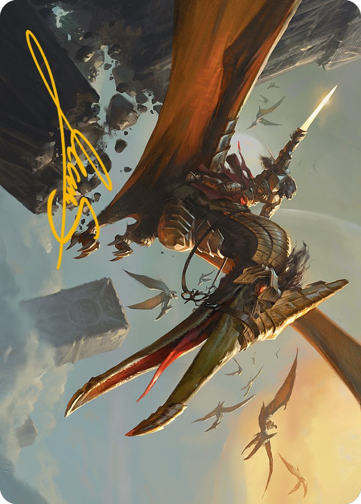 Skyhunter Strike Force Art Card (Gold-Stamped Signature) [Phyrexia: All Will Be One Art Series] | Local Legends