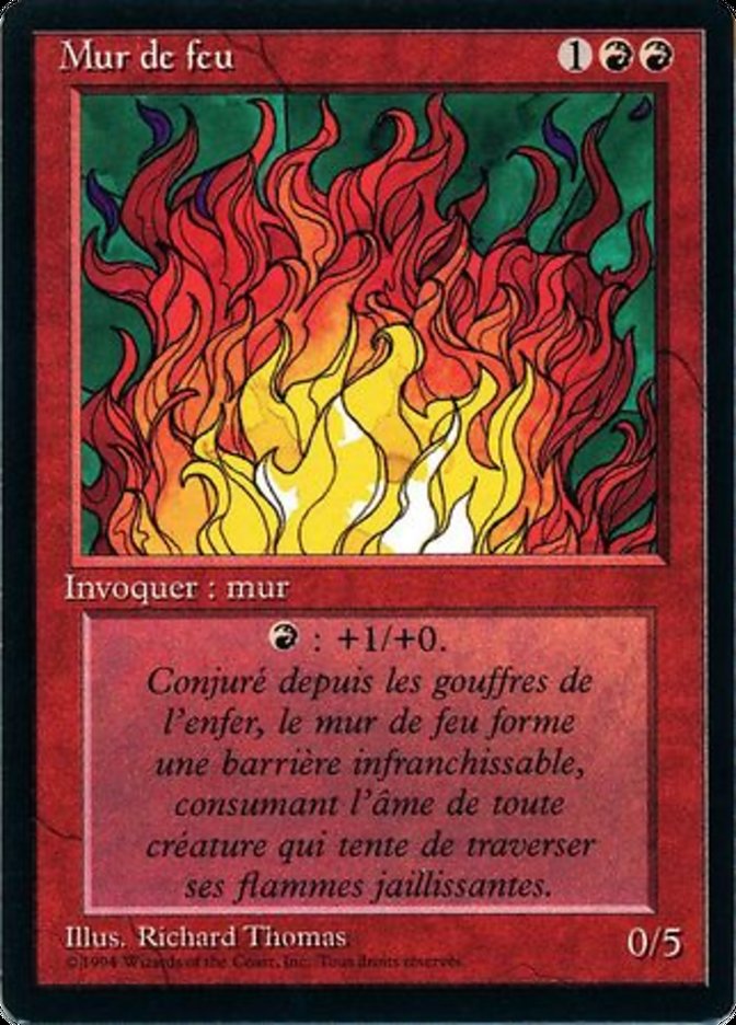 Wall of Fire [Foreign Black Border] | Golgari Games