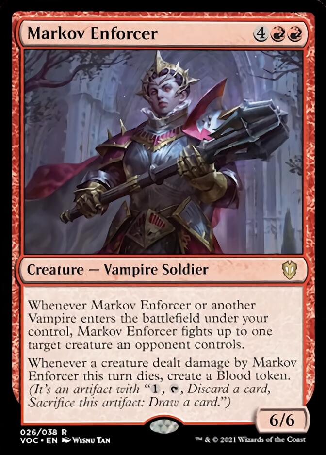 Markov Enforcer [Innistrad: Crimson Vow Commander] | Golgari Games