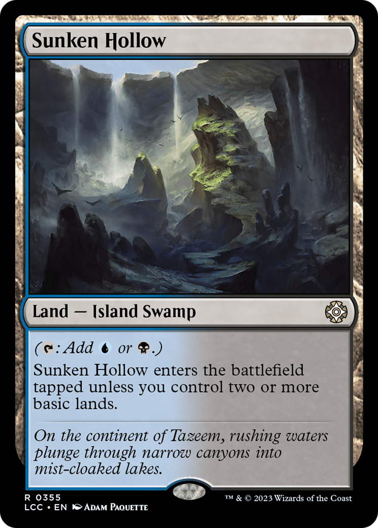 Sunken Hollow [The Lost Caverns of Ixalan Commander] | Golgari Games