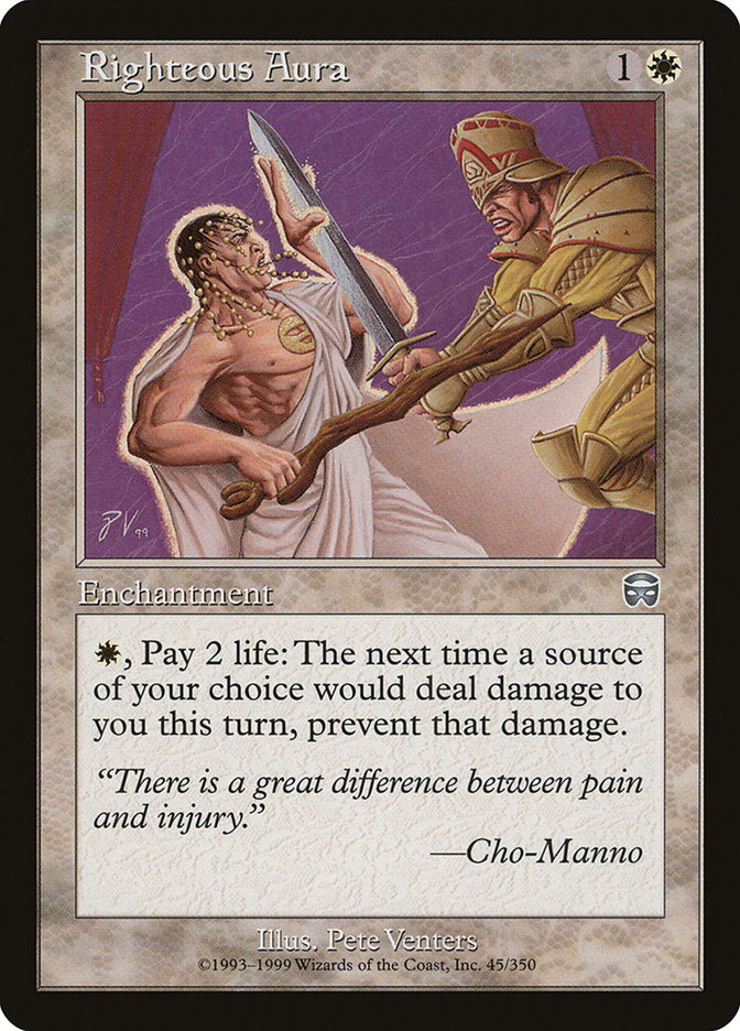Righteous Aura [Mercadian Masques] | Local Legends