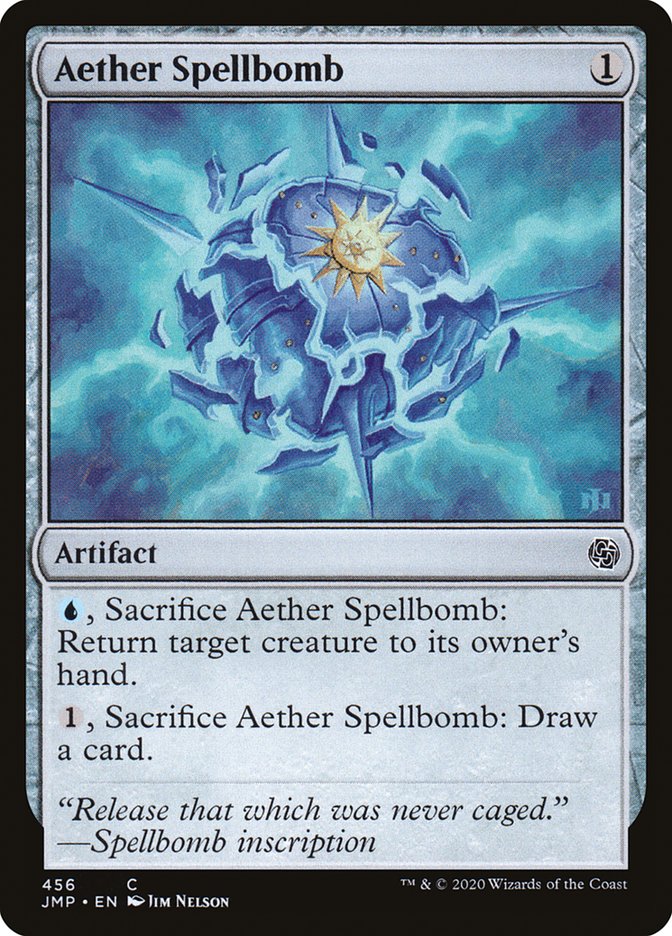 Aether Spellbomb [Jumpstart] | Local Legends