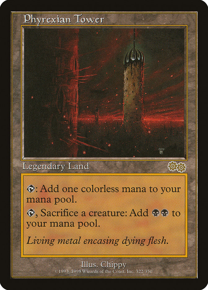 Phyrexian Tower [Urza's Saga] | Local Legends
