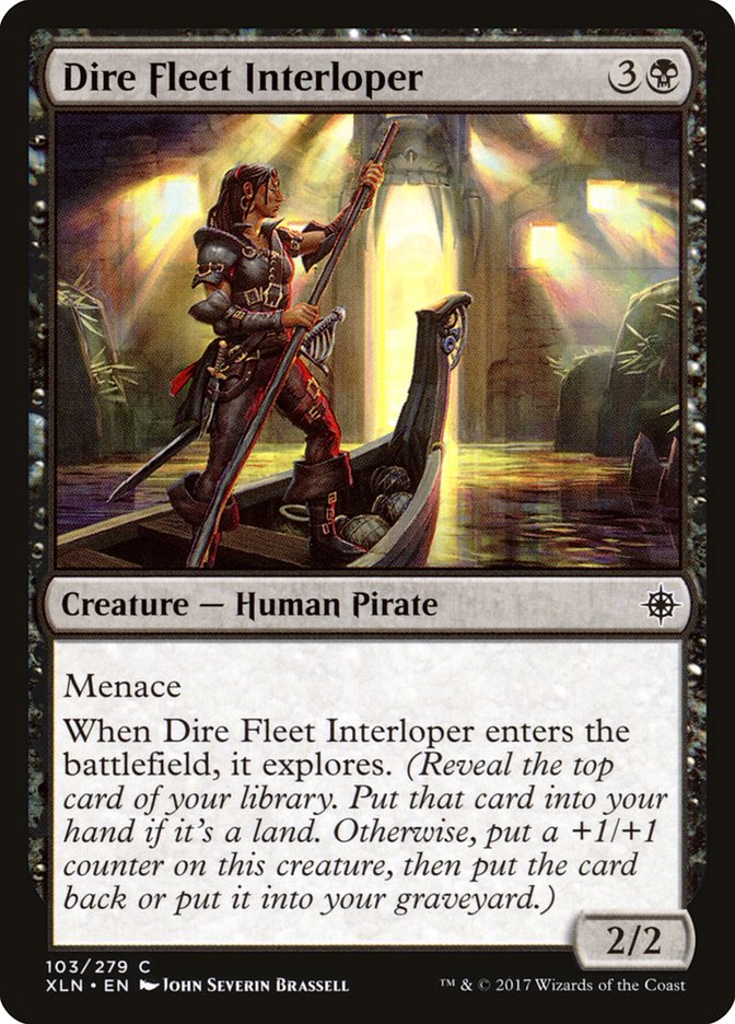 Dire Fleet Interloper [Ixalan] | Golgari Games