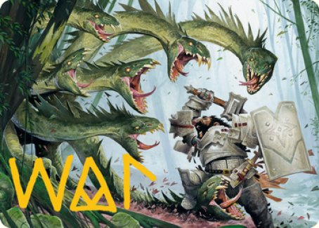 Lair of the Hydra Art Card (Gold-Stamped Signature) [Dungeons & Dragons: Adventures in the Forgotten Realms Art Series] | Local Legends