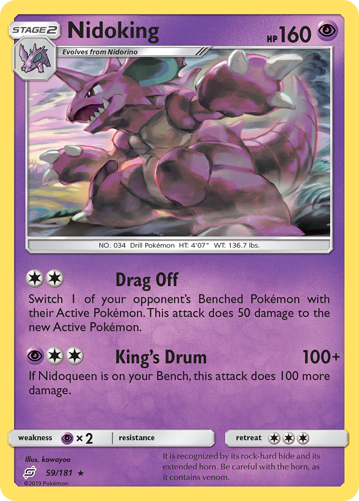 Nidoking (59/181) [Sun & Moon: Team Up] | Golgari Games