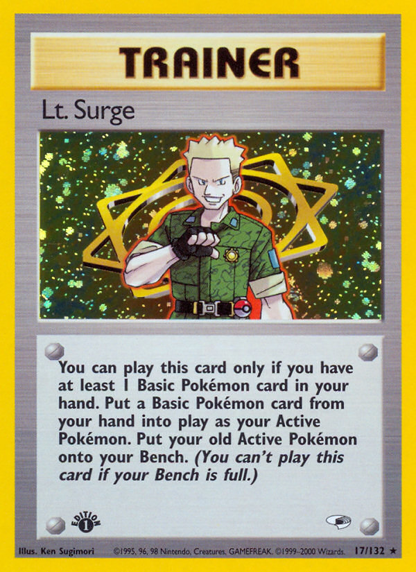 Lt. Surge (17/132) [Gym Heroes 1st Edition] | Golgari Games