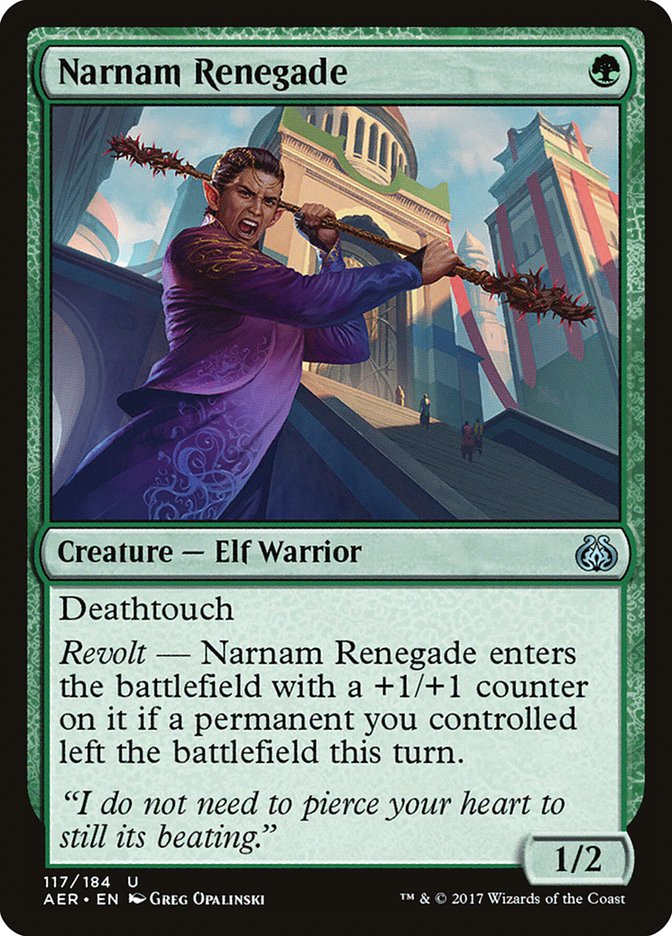 Narnam Renegade [Aether Revolt] | Golgari Games