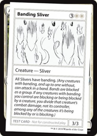 Banding Sliver (2021 Edition) [Mystery Booster Playtest Cards] | Golgari Games