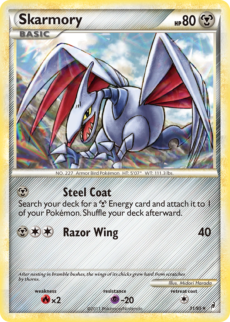 Skarmory (31/95) [HeartGold & SoulSilver: Call of Legends] | Golgari Games