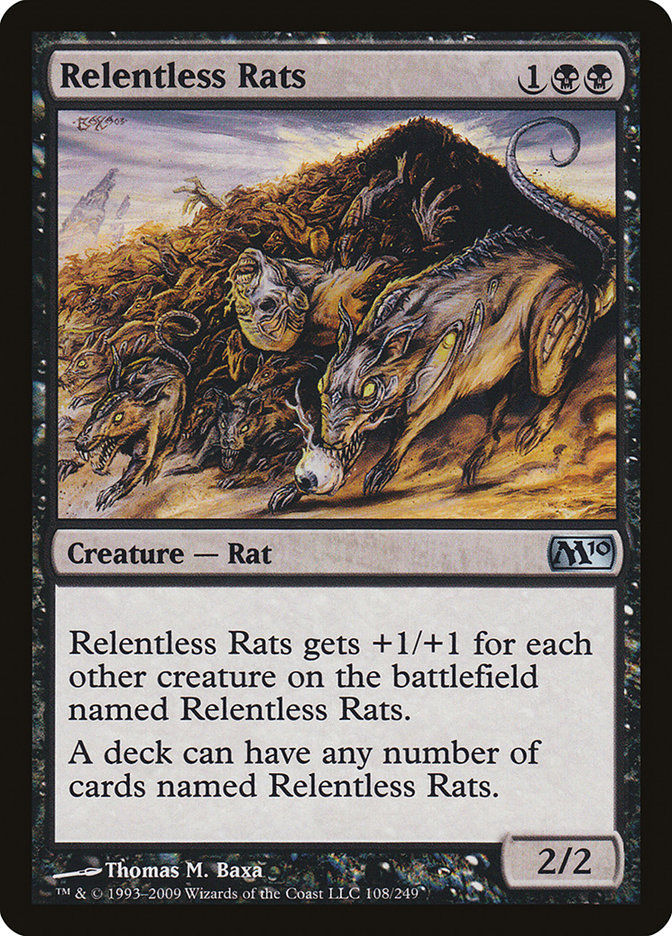 Relentless Rats [Magic 2010] | Golgari Games