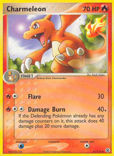 Charmeleon (31/112) [EX: FireRed & LeafGreen] | Golgari Games