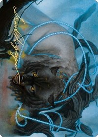 Bind the Monster Art Card (Gold-Stamped Signature) [Kaldheim Art Series] | Golgari Games