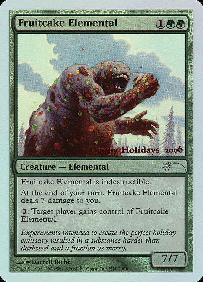 Fruitcake Elemental [Happy Holidays] | Golgari Games