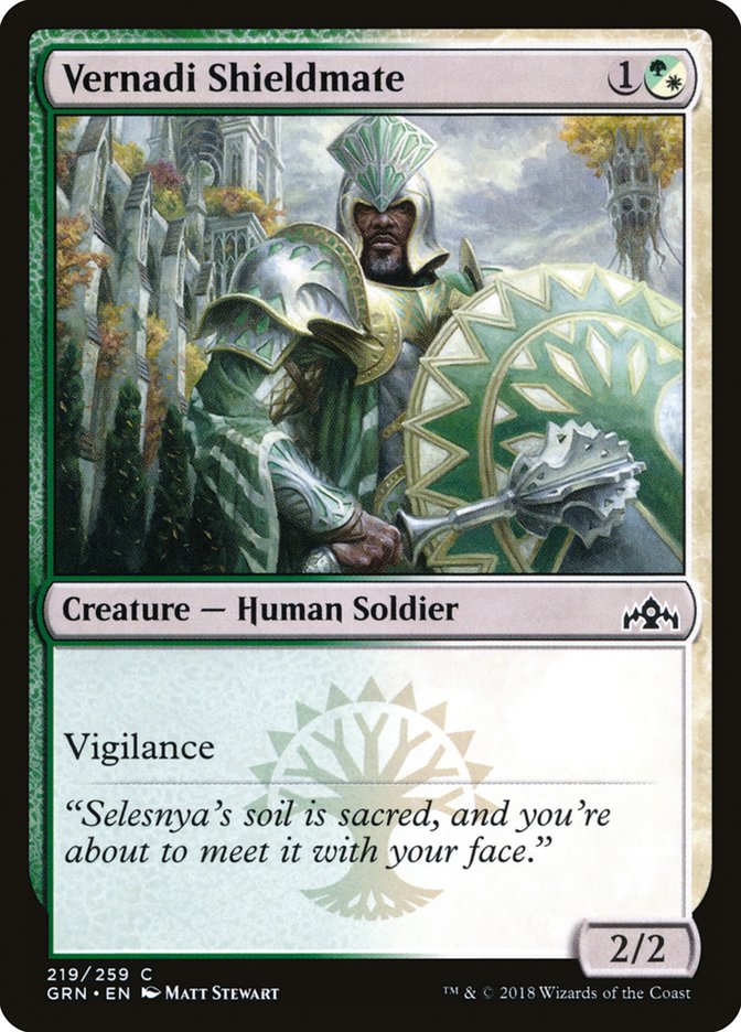 Vernadi Shieldmate [Guilds of Ravnica] | Golgari Games