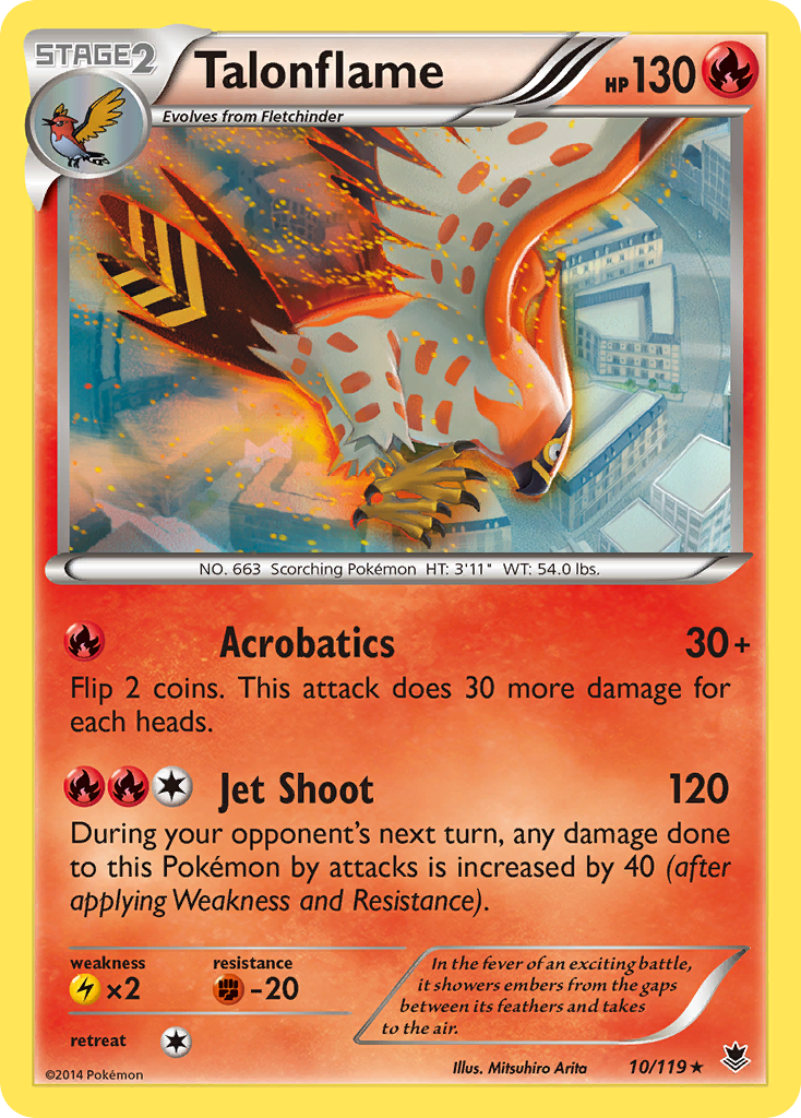 Talonflame (10/119) [XY: Phantom Forces] | Golgari Games